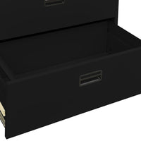 Thumbnail for Aktenschrank Schwarz 90x46x164 cm Stahl