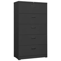 Thumbnail for Aktenschrank Anthrazit 90x46x164 cm Stahl