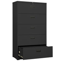 Thumbnail for Aktenschrank Anthrazit 90x46x164 cm Stahl