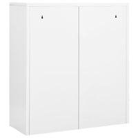 Thumbnail for Büroschrank Weiß 90x40x102 cm Stahl