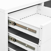 Thumbnail for Büroschrank Weiß 90x40x102 cm Stahl