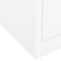 Thumbnail for Büroschrank Weiß 90x40x102 cm Stahl