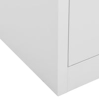 Thumbnail for Büroschrank Hellgrau 90x40x102 cm Stahl