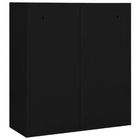 Thumbnail for Büroschrank Schwarz 90x40x102 cm Stahl