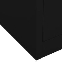 Thumbnail for Büroschrank Schwarz 90x40x102 cm Stahl