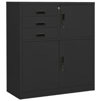 Thumbnail for Büroschrank Anthrazit 90x40x102 cm Stahl