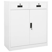 Thumbnail for Büroschrank Weiß 90x40x102 cm Stahl