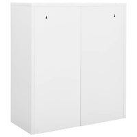 Thumbnail for Büroschrank Weiß 90x40x102 cm Stahl