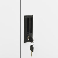 Thumbnail for Büroschrank Weiß 90x40x102 cm Stahl