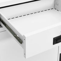 Thumbnail for Büroschrank Weiß 90x40x102 cm Stahl