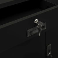 Thumbnail for Büroschrank Schwarz 90x40x102 cm Stahl