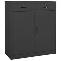 Thumbnail for Büroschrank Anthrazit 90x40x102 cm Stahl