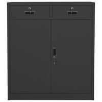 Thumbnail for Büroschrank Anthrazit 90x40x102 cm Stahl