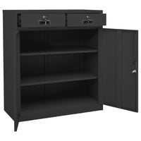 Thumbnail for Büroschrank Anthrazit 90x40x102 cm Stahl