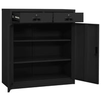 Thumbnail for Büroschrank Anthrazit 90x40x102 cm Stahl