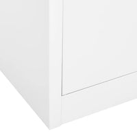 Thumbnail for Büroschrank Weiß 90x40x180 cm Stahl