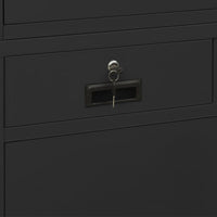 Thumbnail for Büroschrank Anthrazit 90x40x180 cm Stahl gehärtetes Glas