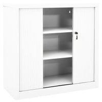 Thumbnail for Schrank mit Schiebetür Weiß 90x40x90 cm Stahl