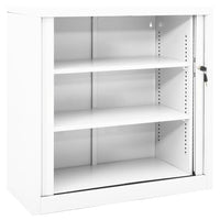 Thumbnail for Schrank mit Schiebetür Weiß 90x40x90 cm Stahl