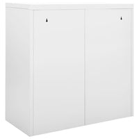 Thumbnail for Schiebetürenschrank Grau 90x40x90 cm Stahl