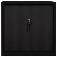 Thumbnail for Schiebetürenschrank Schwarz 90x40x90 cm Stahl