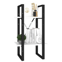 Thumbnail for Bücherregal 2 Fächer Weiß 40x30x70 cm Holzwerkstoff