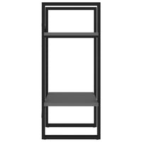 Thumbnail for Bücherregal 2 Fächer Grau 40x30x70 cm Holzwerkstoff