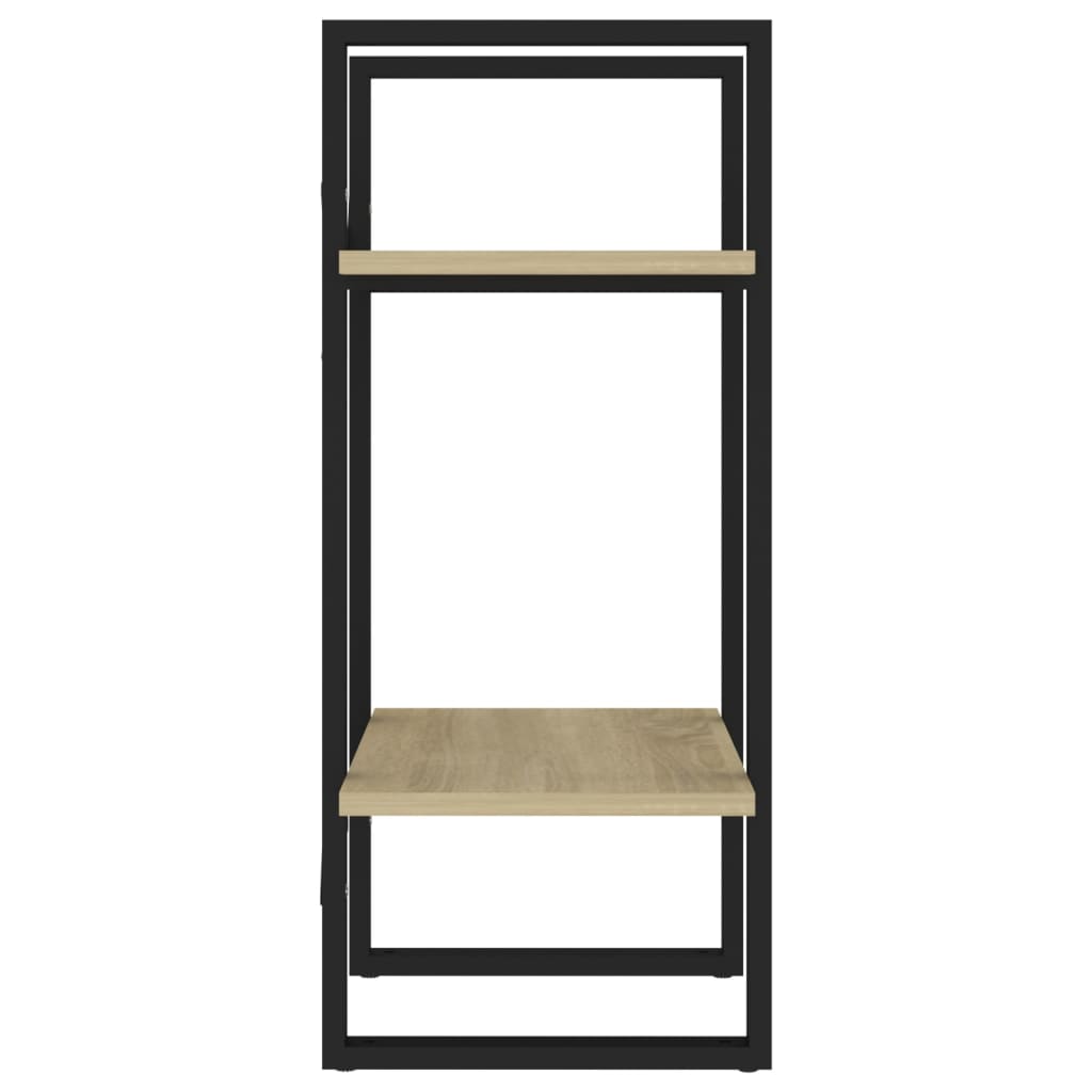 Bücherregal 2 Fächer Sonoma-Eiche 40x30x70 cm Holzwerkstoff