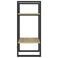 Thumbnail for Bücherregal 2 Fächer Sonoma-Eiche 40x30x70 cm Holzwerkstoff