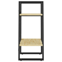 Thumbnail for Bücherregal 2 Fächer 40x30x70 cm Kiefer Massivholz