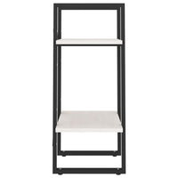 Thumbnail for Bücherregal 2 Fächer Weiß 40x30x70 cm Kiefer Massivholz