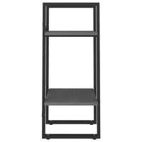 Thumbnail for Bücherregal 2 Fächer Grau 40x30x70 cm Kiefer Massivholz