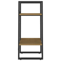 Thumbnail for Bücherregal 2 Fächer Braun 40x30x70 cm Kiefer Massivholz