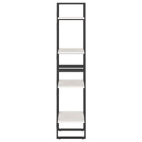 Thumbnail for Bücherregal 4 Fächer Weiß 40x30x140 cm Kiefer Massivholz