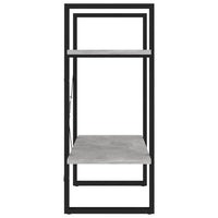 Thumbnail for Bücherregal 2 Fächer Betongrau 60x30x70 cm Holzwerkstoff