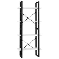 Thumbnail for Bücherregal 4 Fächer Weiß 60x30x140 cm Holzwerkstoff