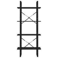 Thumbnail for Bücherregal 4 Fächer Schwarz 60x30x140 cm Spanplatte