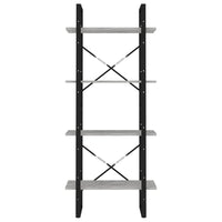 Thumbnail for Bücherregal 4 Fächer Betongrau 60x30x140 cm Holzwerkstoff