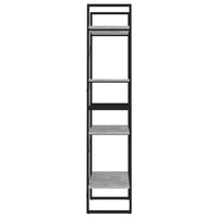 Thumbnail for Bücherregal 4 Fächer Betongrau 60x30x140 cm Holzwerkstoff