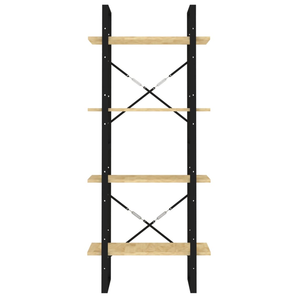 Bücherregal 4 Fächer 60x30x140 cm Kiefer Massivholz