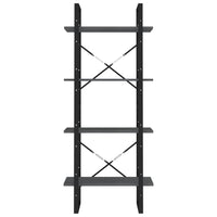 Thumbnail for Bücherregal 4 Fächer Grau 60x30x140 cm Kiefer Massivholz