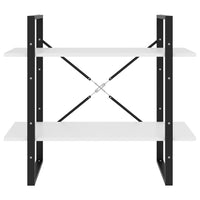 Thumbnail for Bücherregal 2 Fächer Weiß 80x30x70 cm Spanplatte