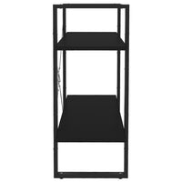 Thumbnail for Bücherregal 2 Fächer Schwarz 80x30x70 cm Spanplatte