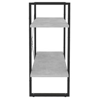 Thumbnail for Bücherregal 2 Fächer Betongrau 80x30x70 cm Holzwerkstoff