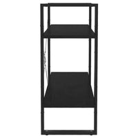 Thumbnail for Bücherregal 2 Fächer Schwarz 80x30x70 cm Kiefer Massivholz