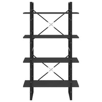 Thumbnail for Bücherregal 4 Fächer Grau 80x30x140 cm Spanplatte