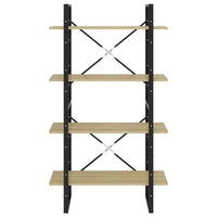 Thumbnail for Bücherregal 4 Fächer Sonoma-Eiche 80x30x140 cm Spanplatte