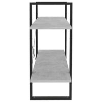 Thumbnail for Bücherregal 2 Fächer Betongrau 100x30x70 cm Spanplatte