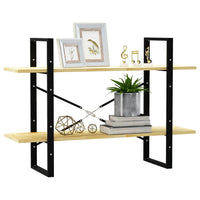 Thumbnail for Bücherregal 2 Fächer 100x30x70 cm Kiefer Massivholz