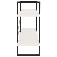 Thumbnail for Bücherregal 2 Fächer Weiß 100x30x70 cm Kiefer Massivholz